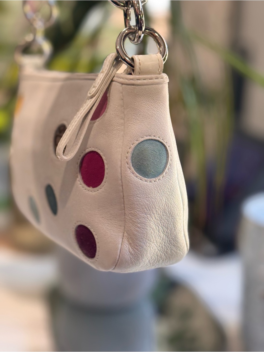 Coach Limited Edition Demi Bag Multicolor Polka Dots #3677 - Picture 3 of 9